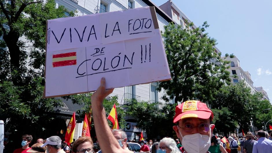 Gran movilización contra los indultos en la Plaza de Colón