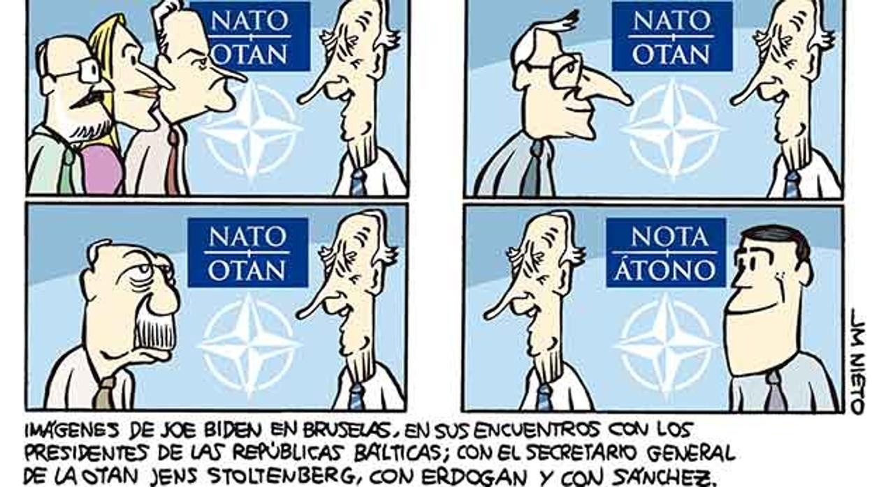 Indiferencia de Biden y nervios de Sánchez: el lenguaje no verbal del paseo entre los presidentes