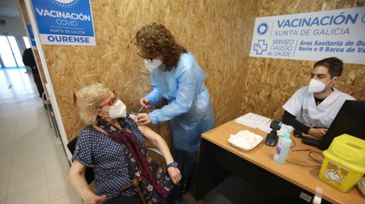 Vacunación frente al Covid en el área sanitaria de Orense