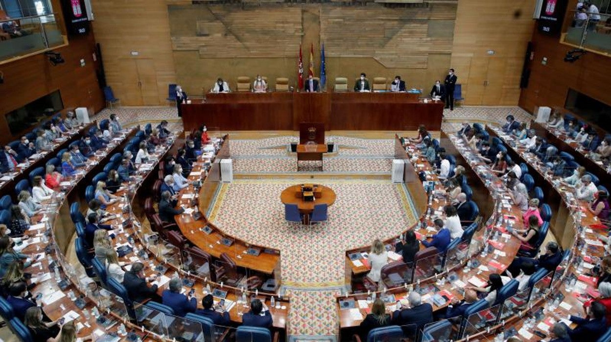 Asamblea de Madrid el día de la sesión constitutiva