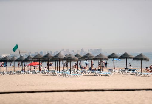 Imagen tomada en una playa de la provincia de Valencia