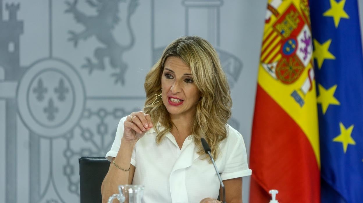 La ministra de Trabajo y vicepreidenta del Gobierno