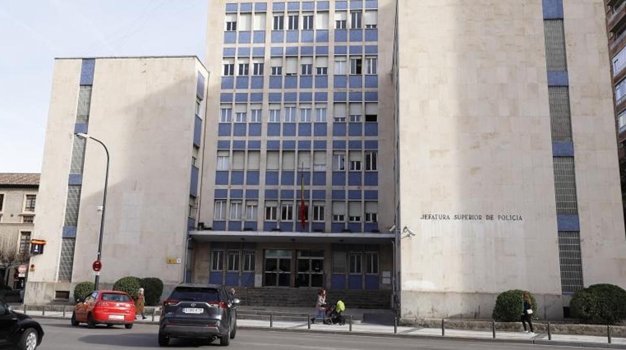 Sede de la Jefatura Superior de Policía de Aragón, en Zaragoza capital
