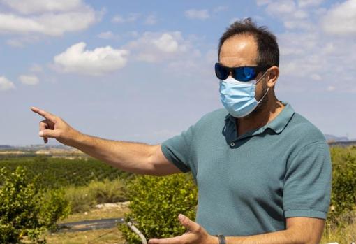 José Carlos Verdú, agricultor y secretario de la Comunidad de Regantes Cuarto Canal de Poniente