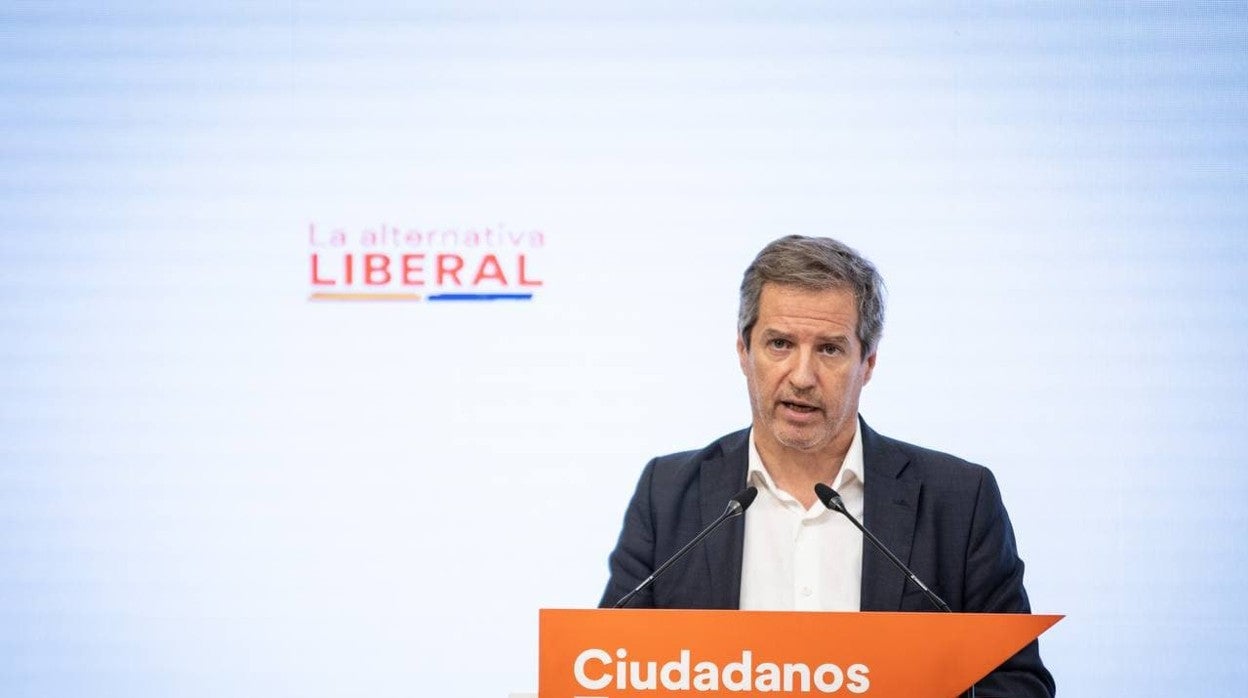 El secretario de Comunicación de Cs, Daniel Pérez, tras el Comité Permanente