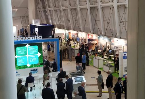 Stands en la Ciudad de la Cultura, en Santiago de Compostela