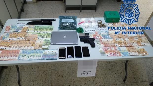 Detienen a diez personas por tráfico de drogas e intervienen más de 8.000 euros en Valencia