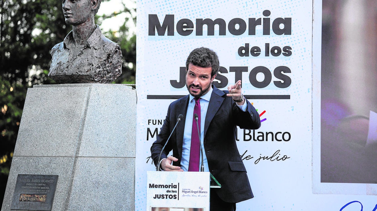 El presidente del PP, Pablo Casado