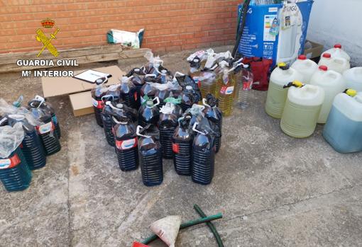 La Guardia Civil ha recuperado 500 litros de combustible