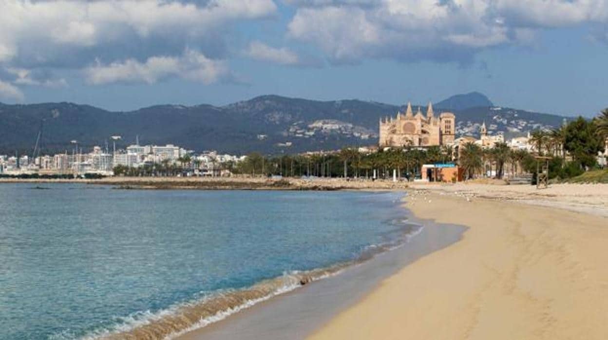 Una playa en Palma de Mallorca