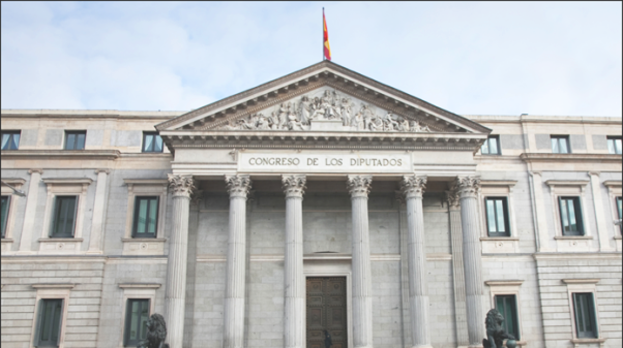 Imagen del Congreso de los Diputados en Madrid donde se ha convalidado el decreto ley sobre temporalidad en la función pública.