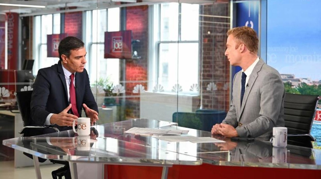 Sánchez, en el programa 'Morning Joe' de la cadena MSNBC