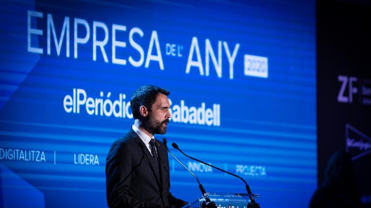 Roger Torrent, consejero de Empresa y Trabajo y expresidente del Parlament