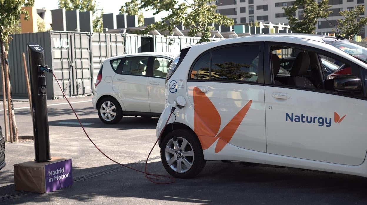 Punto de recarga de coches eléctricos en Madrid