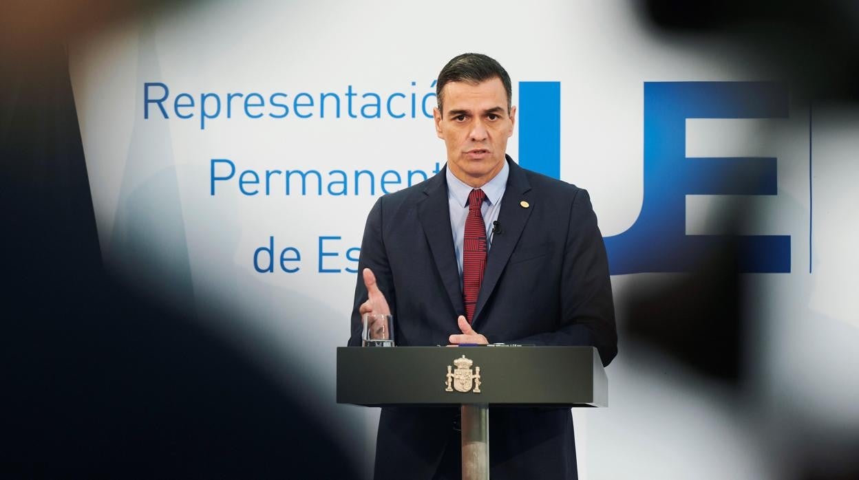 Pedro Sánchez, en Bruselas