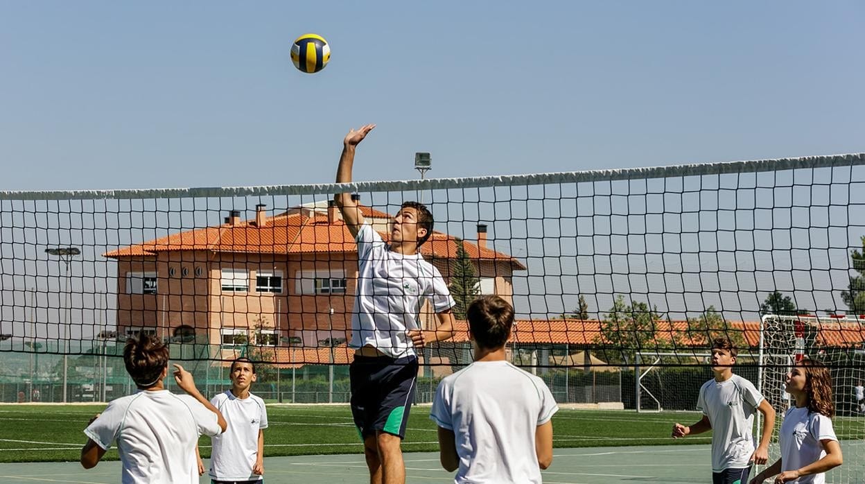 Imagen de alumnos practicando deporte en El Limonar International School Murcia
