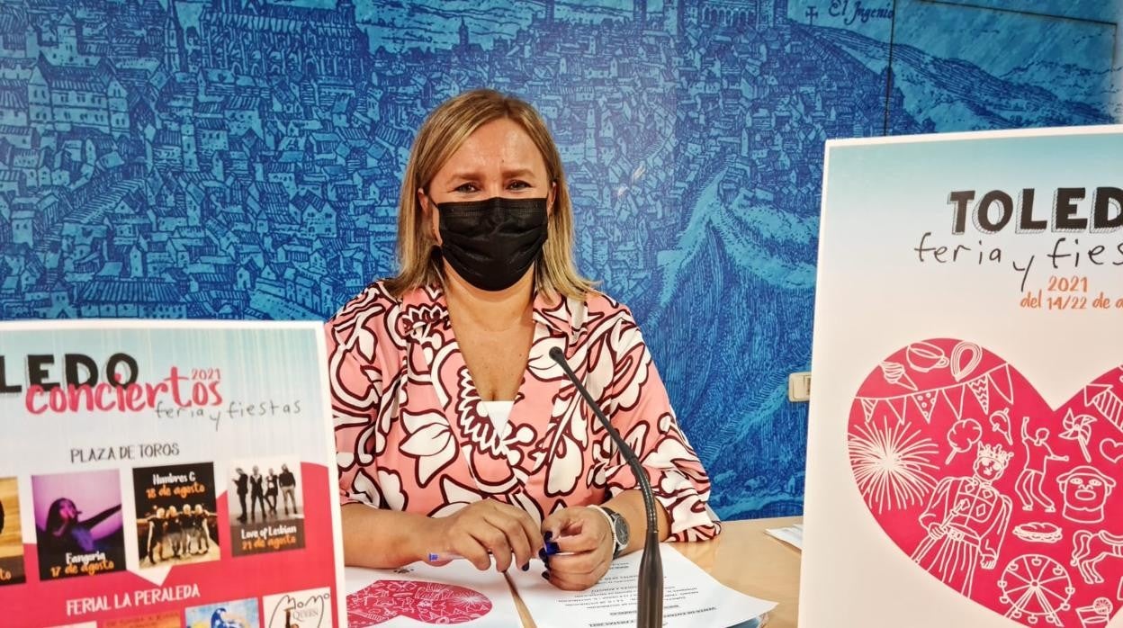 Maite Puig, durante la presentación de los actos