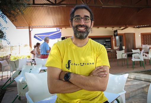 Marcos Hidalgo, repoblador de Caracuel y presidente de la Asociación Cheritrones