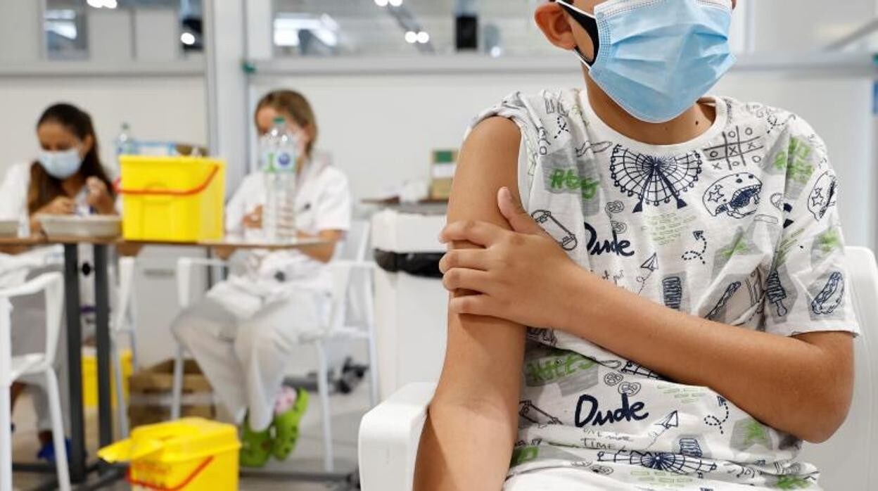 Un menor, vacunado en Madrid