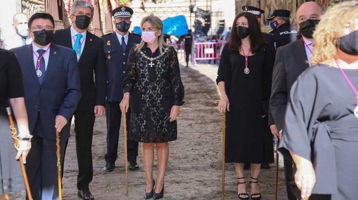 La alcaldesa de Toledo en la festivida de la Virgen del Sagrario del pasado año