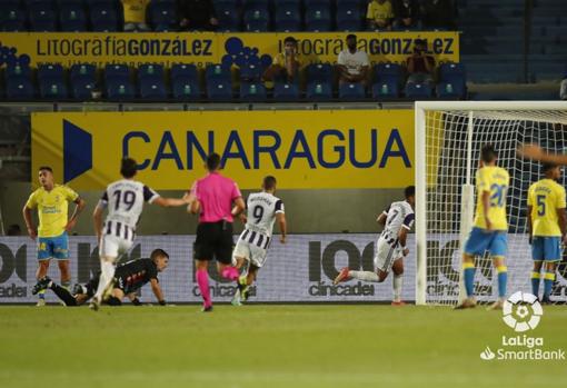 André anota su gol ante la UD Las Palmas