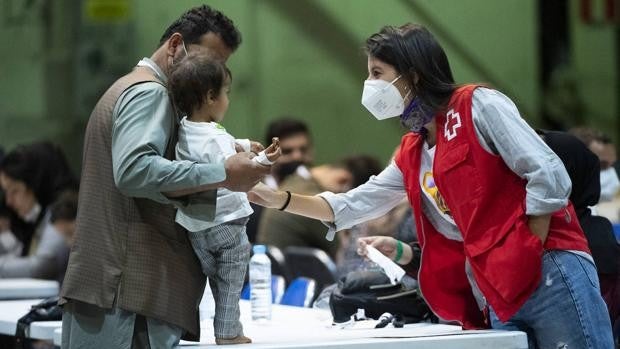 Protocolo sanitario, tiendas de campaña y parques para niños: así es el campamento de Torrejón para los evacuados