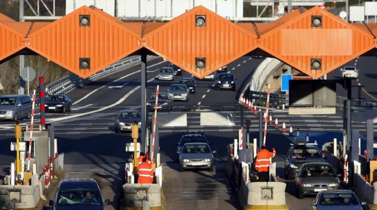 Peaje en la autopista AP-7 en Tarragona