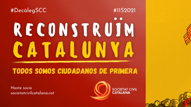 «Reconstruyamos Cataluña», el lema de SCC para la Diada de 2021