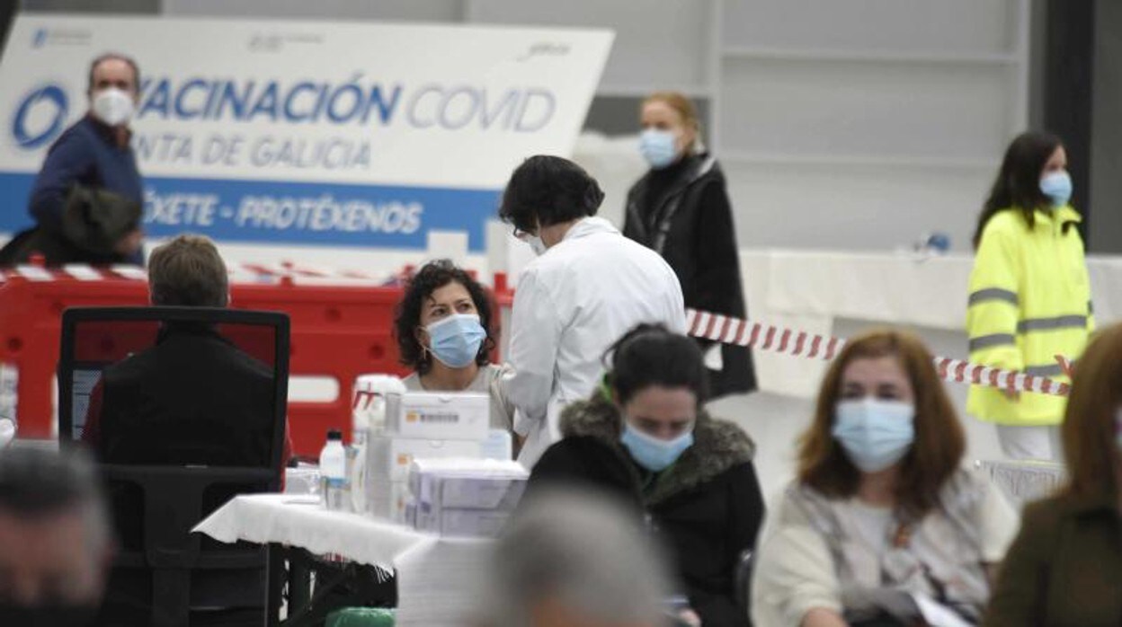 Vacunación masiva en el Instituto Ferial de Vigo (Ifevi) el pasado mes de marzo