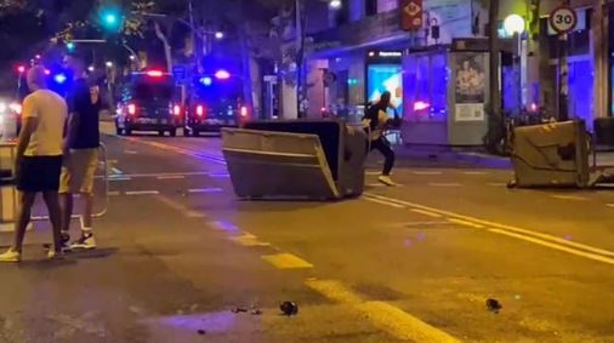 Incidentes durnate las fiestas del barrio de Sants