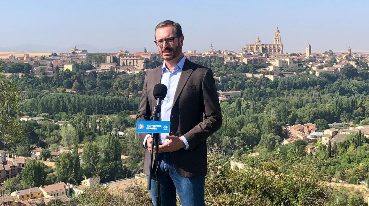 El popular Javier Maroto, durante su comparecencia en la inauguración del curso político del PP de Segovia