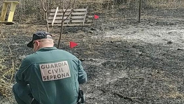 La Guardia Civil de Cuenca esclarece un incendio forestal en Pozorrubio de Santiago