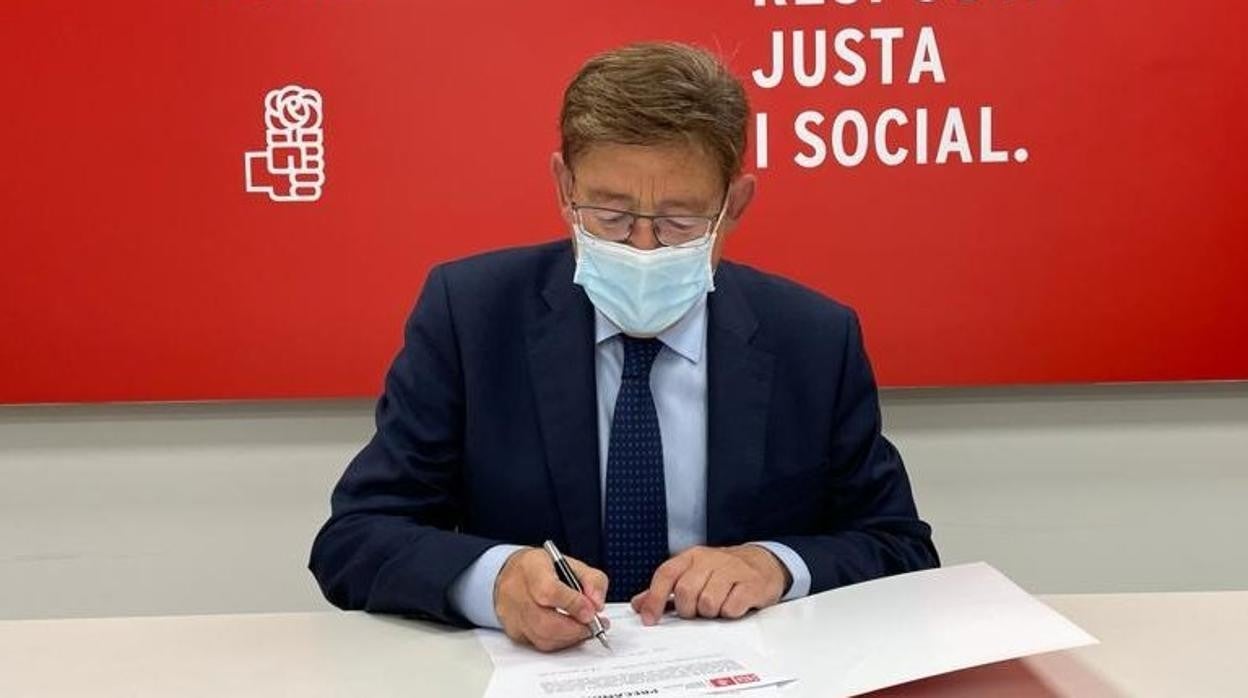 Imagen del secretario general del PSPV-PSOE, Ximo Puig