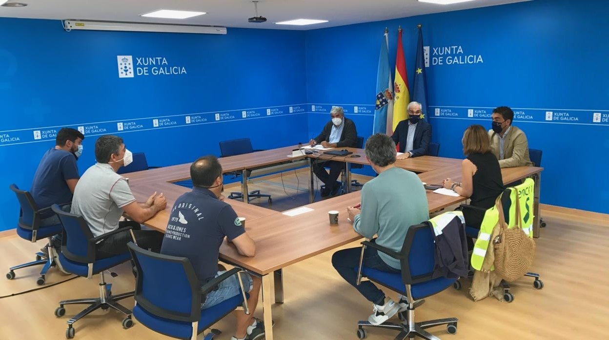 Conde en la reunión con los comités de empesa de Ence