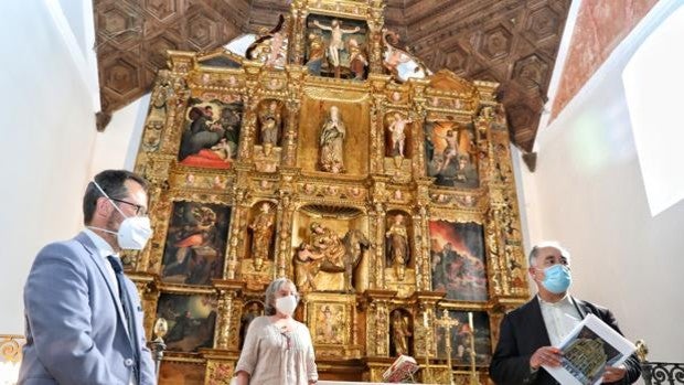 Junta y Fundación Iberdrola restauran el retablo de la iglesia de Villarmenteros de Campos (Palencia)