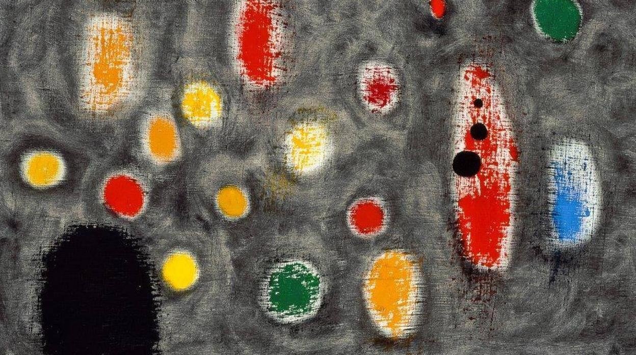 Joan Miró. Trois Boules, 1972. Óleo sobre tela