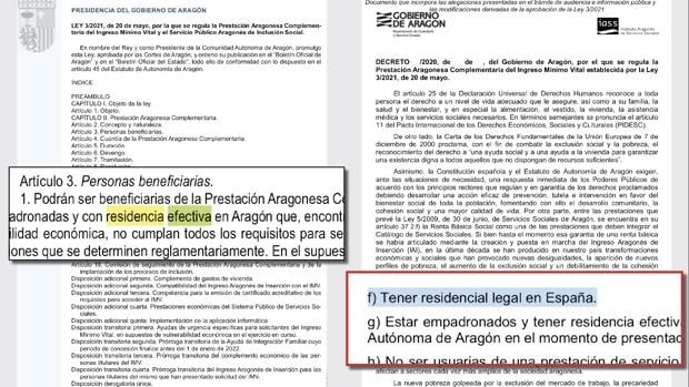 El Gobierno de Aragón eliminará por decreto la paga para inmigrantes irregulares que aprobó por ley
