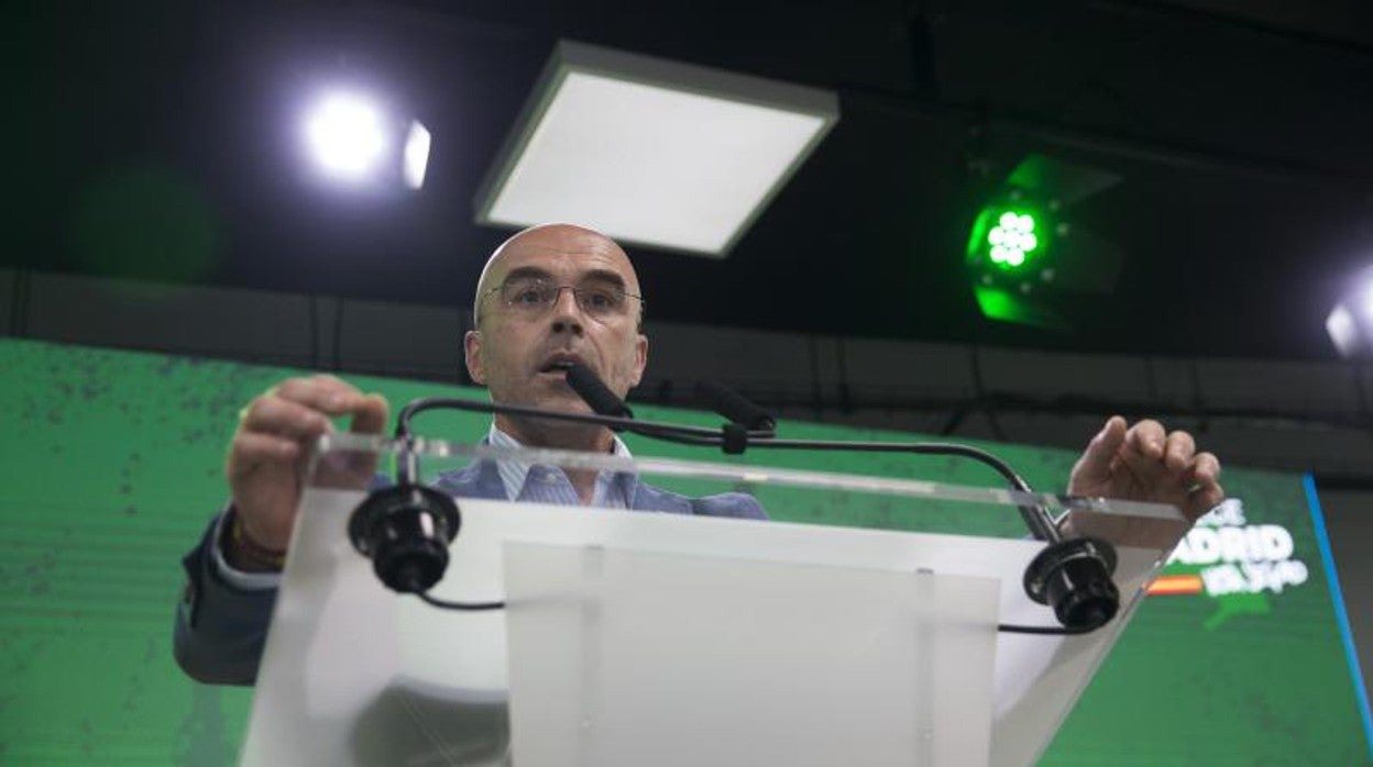 El portavoz de Vox, Jorge Buxadé, en una imagen de archivo