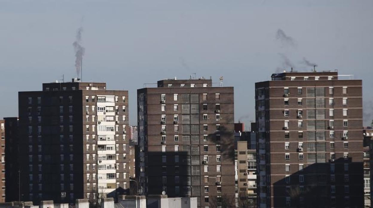 Emisiones a la atmósfera desde viviendas de Madrid