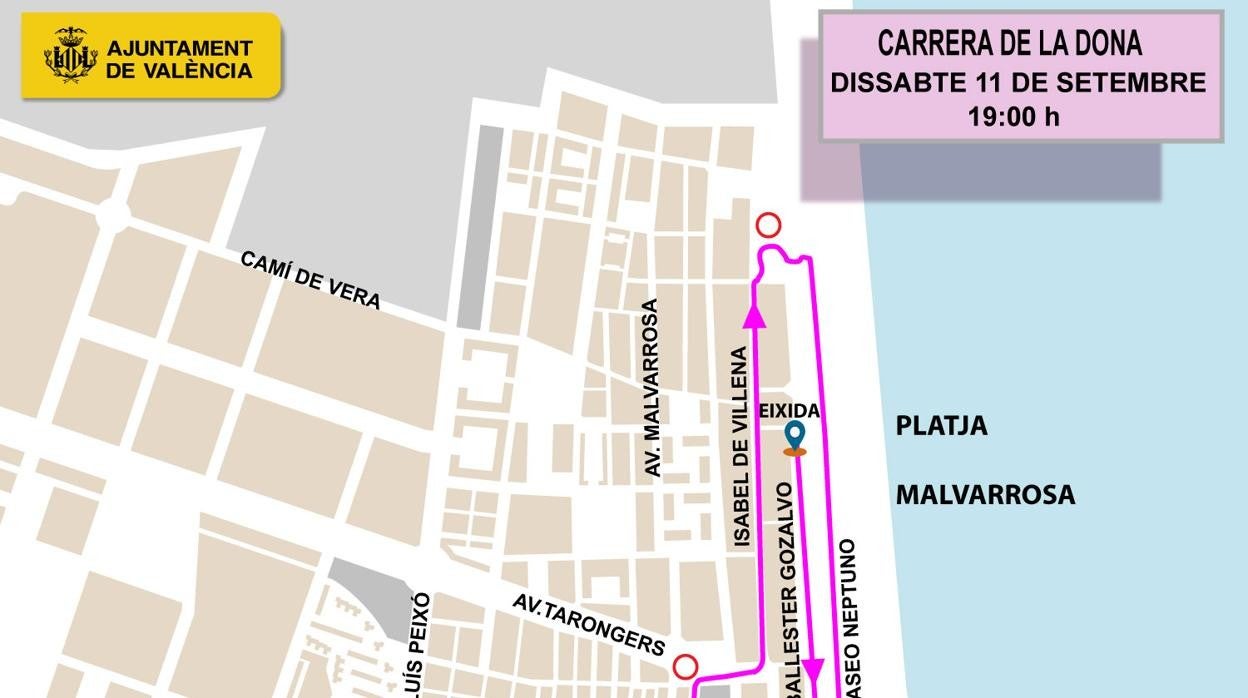 Calles cortadas al tráfico y líneas de autobús desviadas en Valencia el fin de semana del 11 y 12 de septiembre