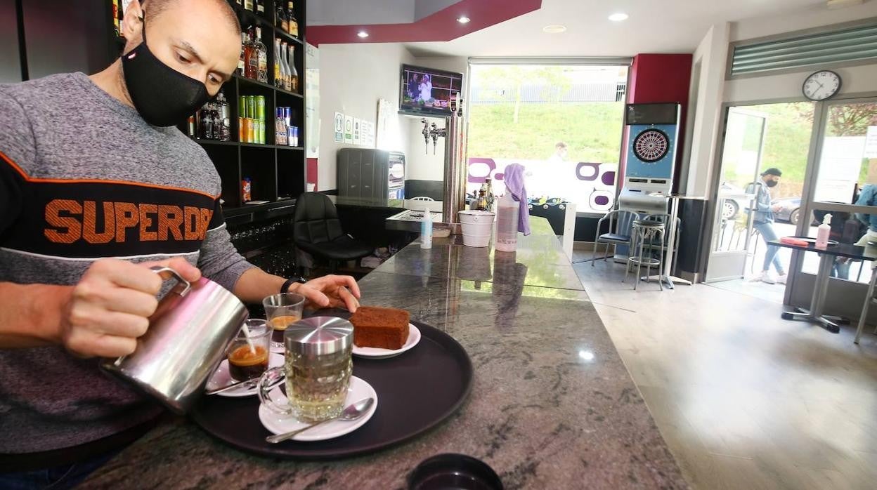 Interior de un bar de Ponferrada