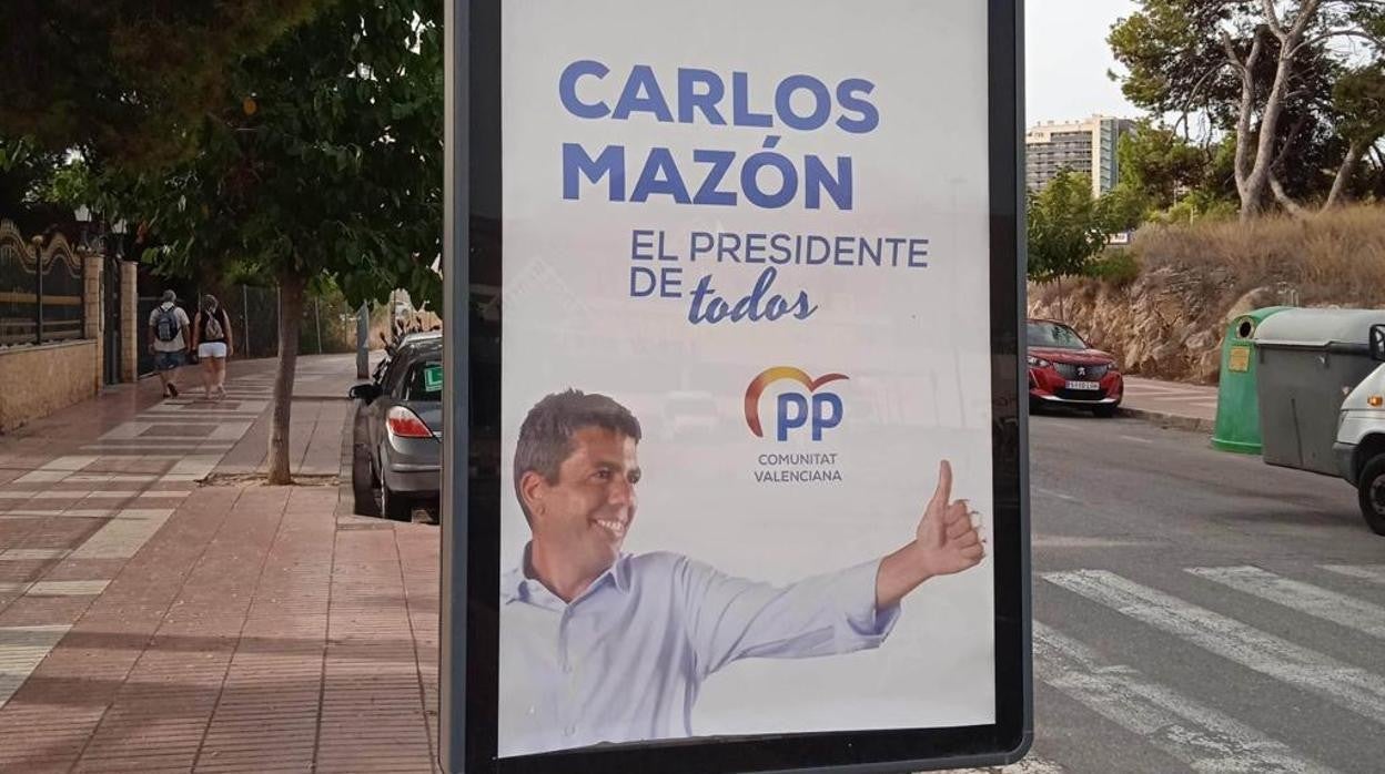 Imagen de la campaña que el PPCV ha llevado a las calles de varias ciudades de la Comunidad Valenciana