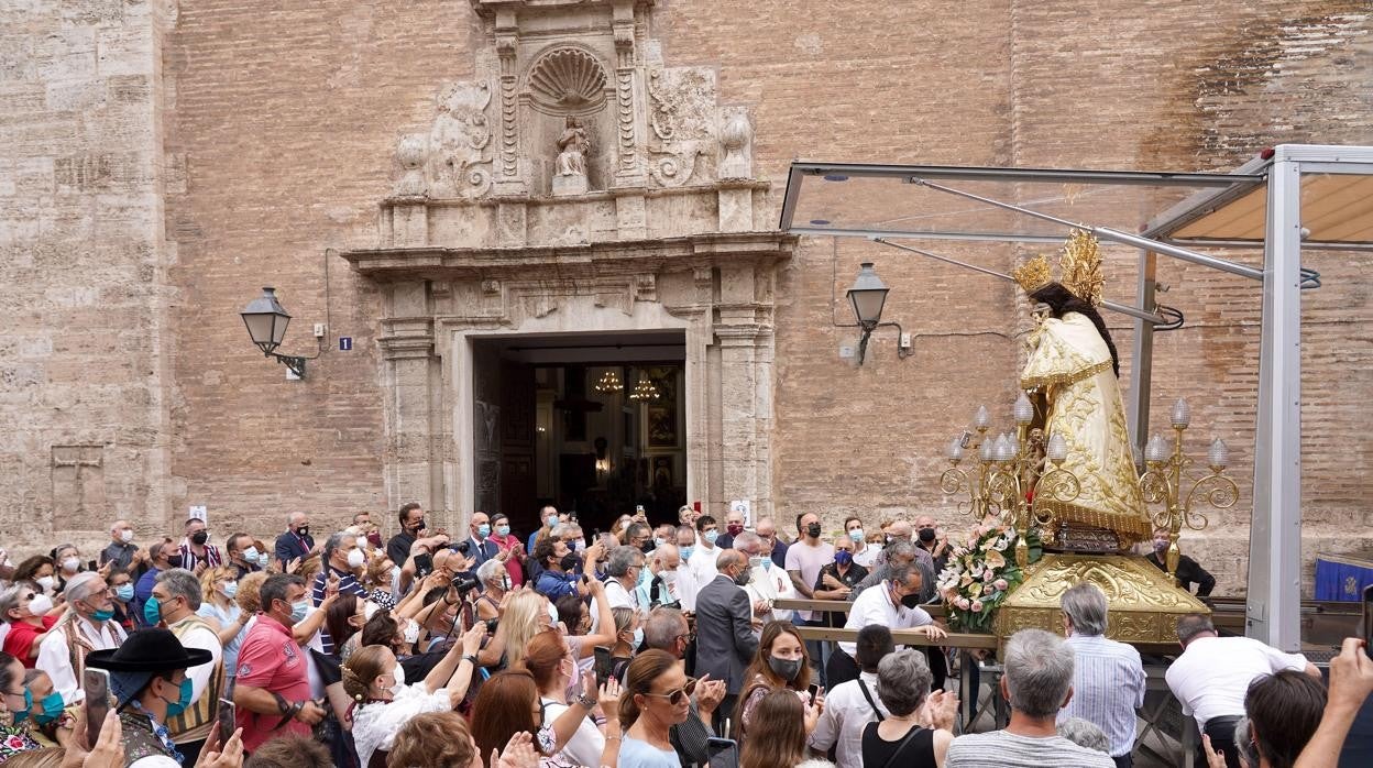 Imagen tomada este martes en la iglesia de Santa María del Mar de Valencia