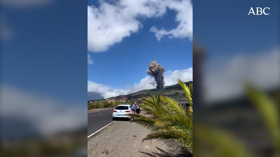 En vídeo: Primeras imágenes de la erupción del volcán de La Palma