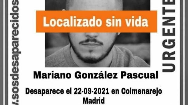 Hallan sin vida al joven de Zarzalejo desaparecido cuando viajaba a un campus universitario