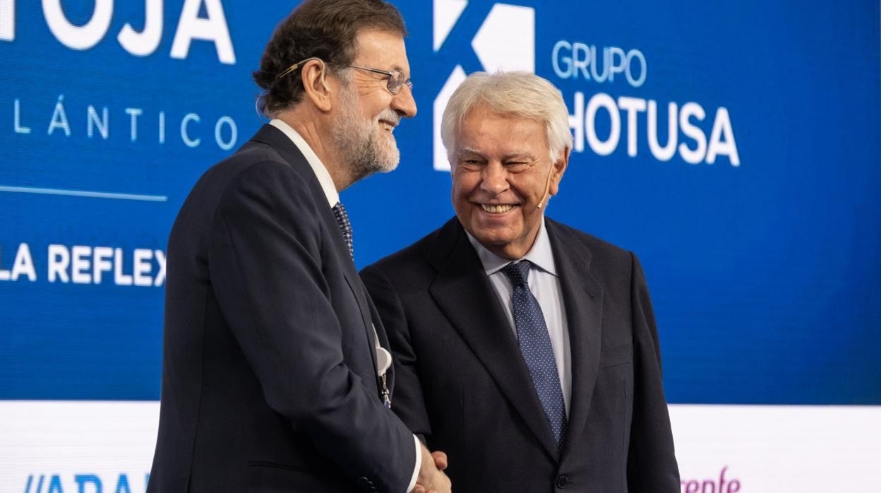 Mariano Rajoy y Felipe González