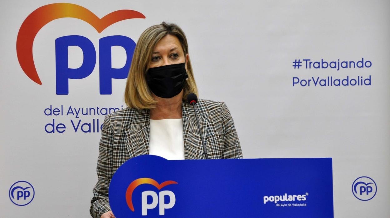 La presidenta del Grupo Municipal Popular en Valladolid, Pilar del Olmo