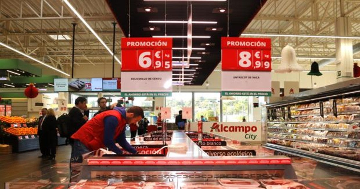 Imagen de archivo de un supermercado de Alcampo City en Alicante