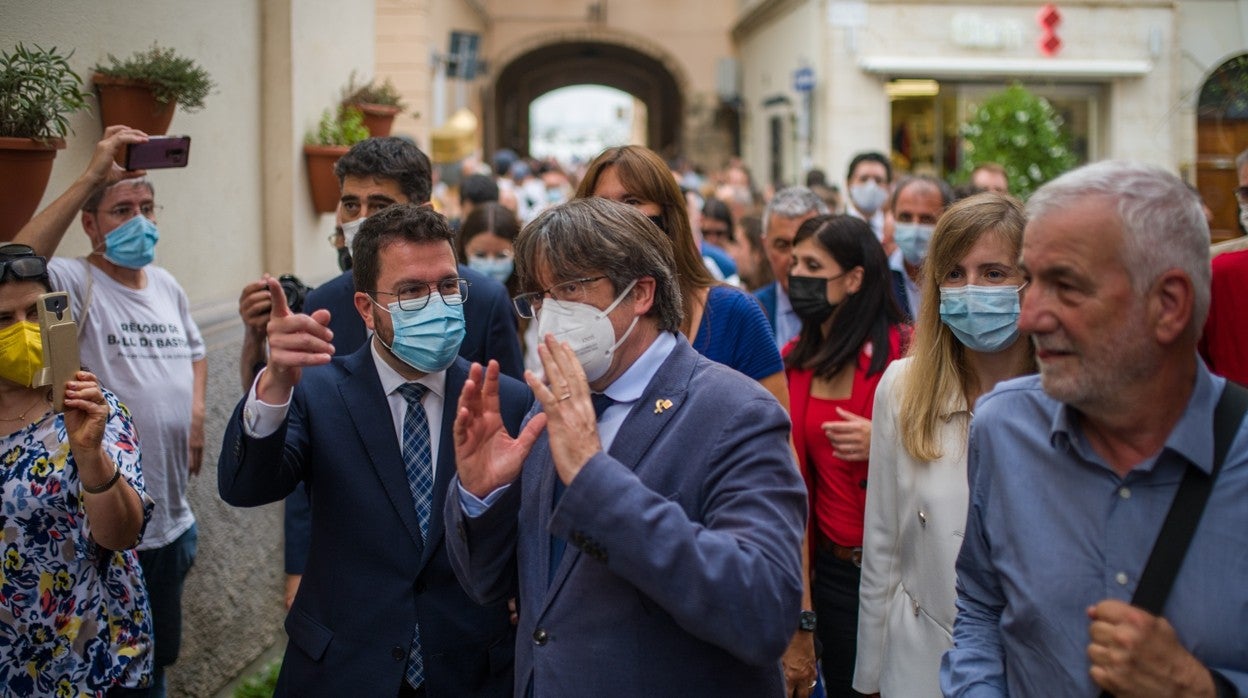 Puigdemont pasea por las calles de Génova el pasado 26 de septiembre