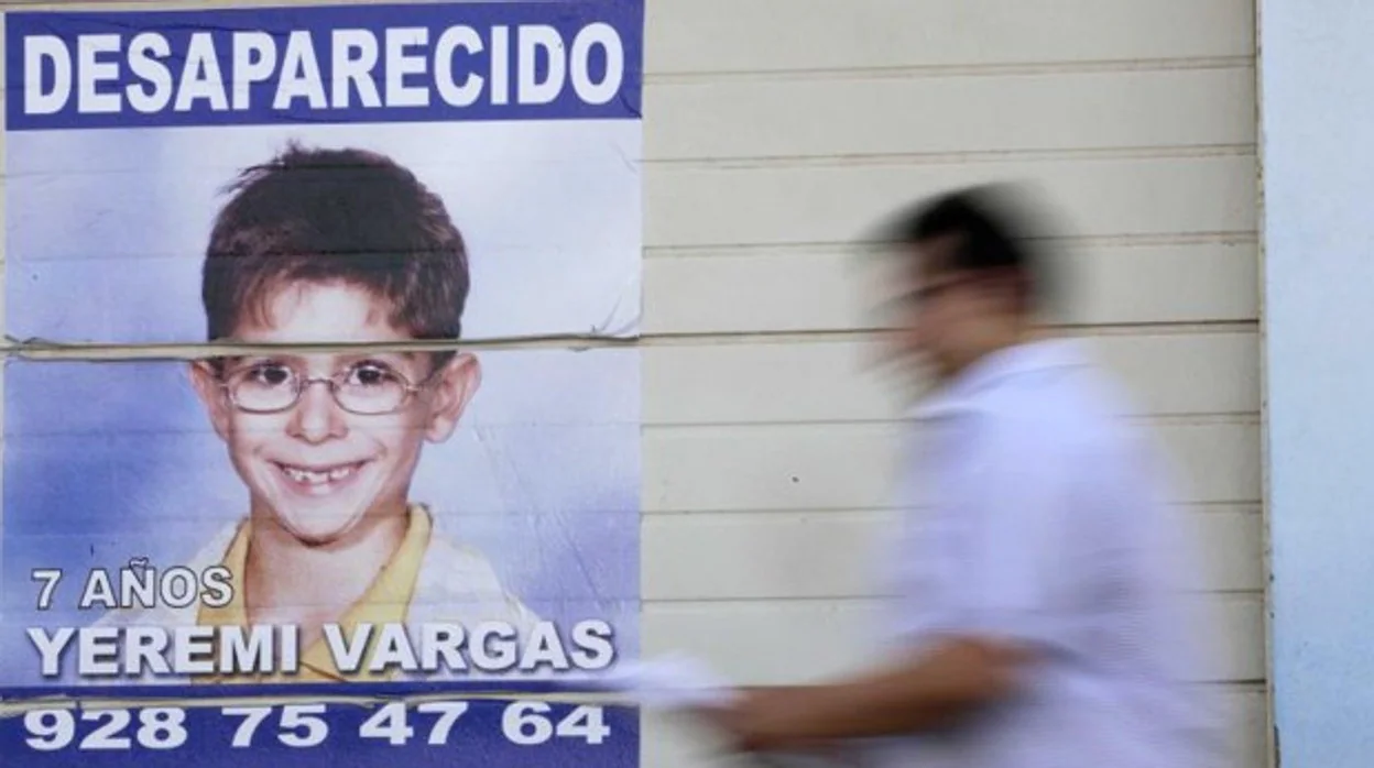 El pequeño Yéremi Vargas cuando desapareció en 2007